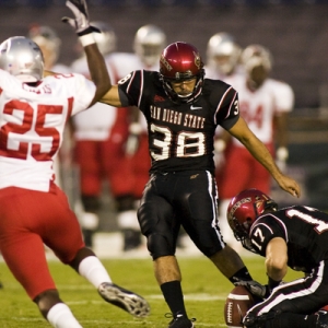 San Diego State Aztecs kicker Abel Perez