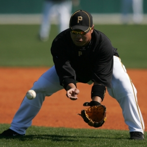 Akinori Iwamura of the Pittsburgh Pirates