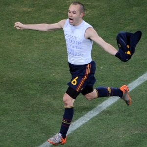 Andres Iniesta of Spain