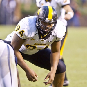 Southern Mississippi Golden Eagles defensive lineman Andrew Burns