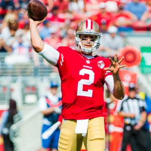 San Francisco 49ers quarterback Blaine Gabbert