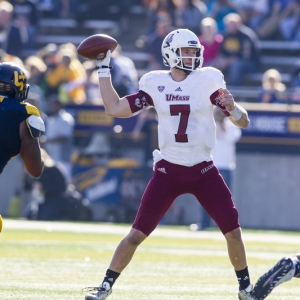 Massachusetts Minutemen quarterback Blake Frohnapfel