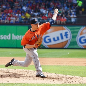 Houston Astros starting pitcher Brett Oberholtzer