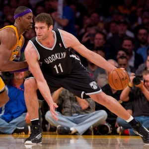 Center Brook Lopez of the Brooklyn Nets