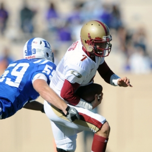 Boston College quarterback No. 7 Chase Rettig