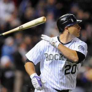 Colorado Rockies catcher Chris Iannetta