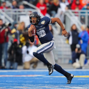 Utah State Aggies quarterback Chuckie Keeton