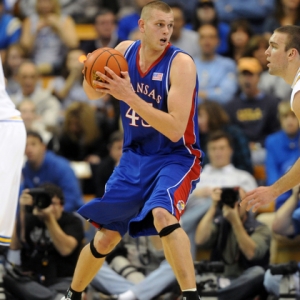 Cole Aldrich of the Kansas Jayhawks.