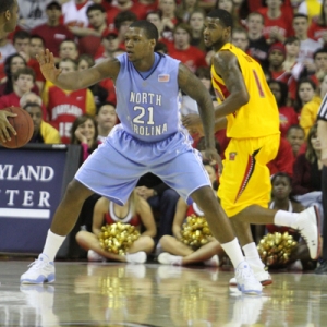 Deon Thompson of the North Carolina Tar Heels.