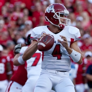 Quarterback Derek Carr of the Fresno State Bulldogs