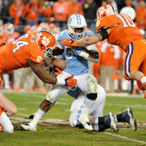 North Carolina Tar Heels running back Elijah Hood