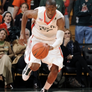 University of Miami guard Garrius Adams.