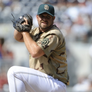 Heath Bell of the San Diego Padres