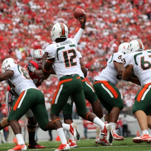 Miami Hurricanes quarterback Jacory Harris 