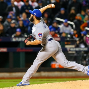 Chicago Cubs starting pitcher Jake Arrieta