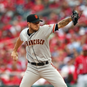 San Francisco Giants starting pitcher Jake Peavy