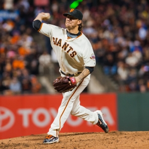 San Francisco Giants starting pitcher Jake Peavy