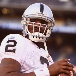Quarterback JaMarcus Russell of the Oakland Raiders.