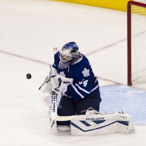Toronto Maple Leafs goalie James Reimer