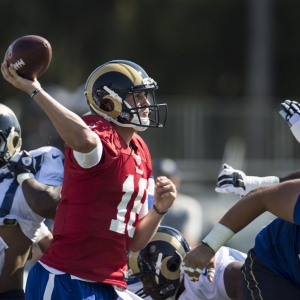 Jared Goff of the Los Angeles Rams