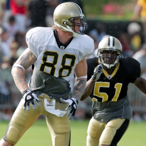 New Orleans Saints tight end Jeremy Shockey.