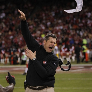 San Francisco head coach Jim Harbaugh