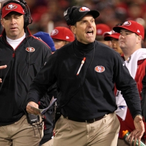 San Francisco 49ers head coach Jim Harbaugh