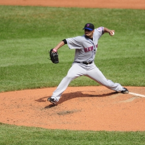 New York Mets starting pitcher Johan Santana
