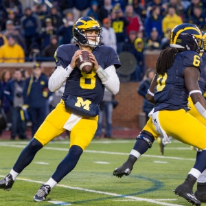 Michigan Wolverines quarterback John O'Korn