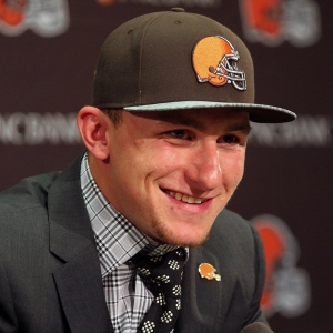 Cleveland Browns first round draft choice Johnny Manziel