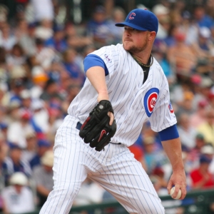 Chicago Cubs starting pitcher Jon Lester