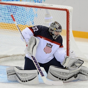 USA goalie Jonathan Quick