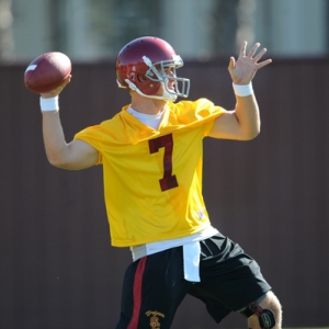 Quarterback Matt Barkley of USC Trojans