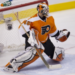 Philadelphia Flyers goalie Michael Leighton