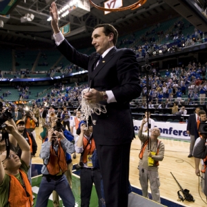 Duke head coach Mike Krzyzewski