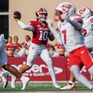 NCAA football predictions Week 4 opening line report picks Josh Hoover