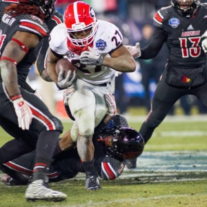 Nick Chubb of the Georgia Bulldogs 