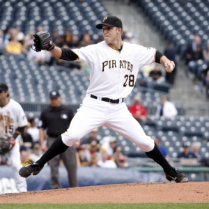 Starting pitcher Paul Maholm of the Pittsburgh Pirates