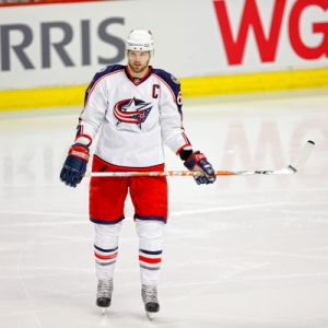 Columbus Blue Jackets left wing Rick Nash