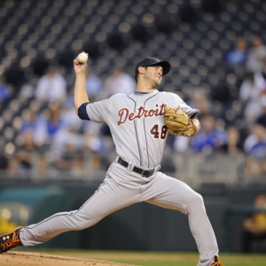 Rick Porcello No. 48 of the Detroit Tigers.