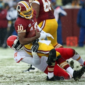 Washington Redskins quarterback Robert Griffin III 