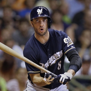 The Milwaukee Brewers' Ryan Braun