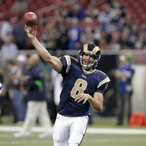 St Louis Rams' quarterback Sam Bradford