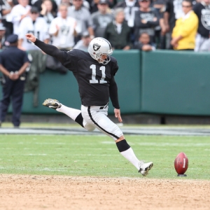 Oakland Raiders kicker Sebastian Janikowski