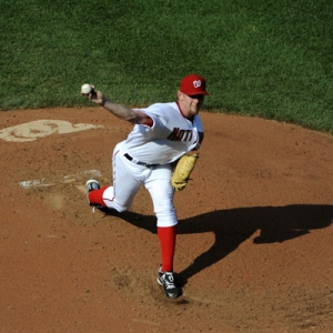 Pitcher Stephen Strasburg (37) of the Washington Nationals.