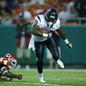 Houston Texans running back Steve Slaton.