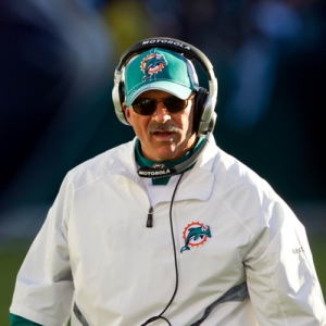 Head coach Tony Sparano of the Miami Dolphins