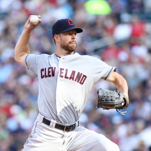 Indians pitcher Corey Kluber