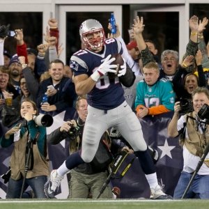 New England Patriots tight end Rob Gronkowski 