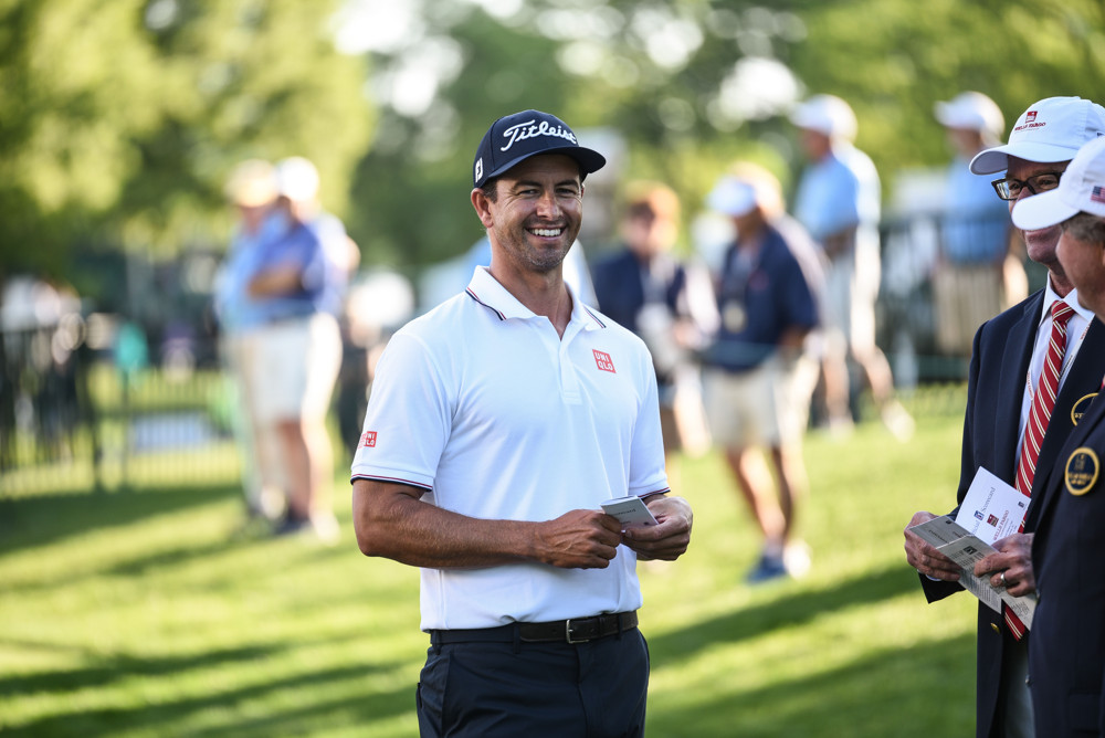 PGA golfer Adam Scott